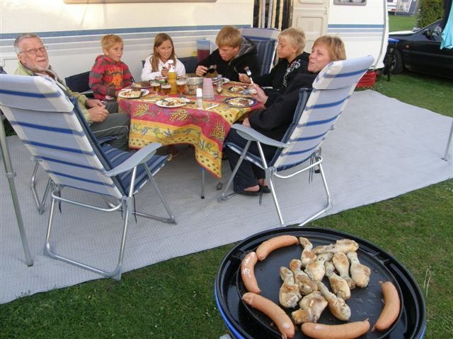 Grilning hos Farfar og Farmor